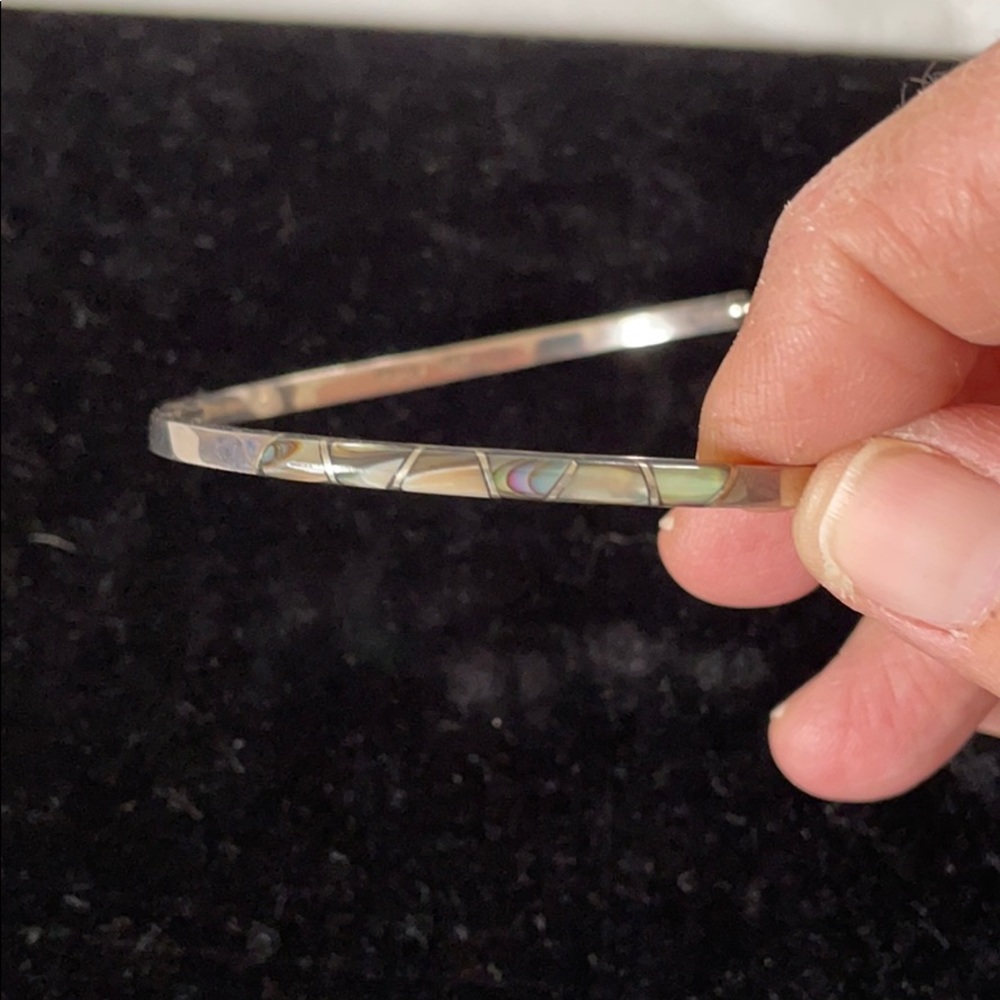 Labradorite and sterling silver bracelet